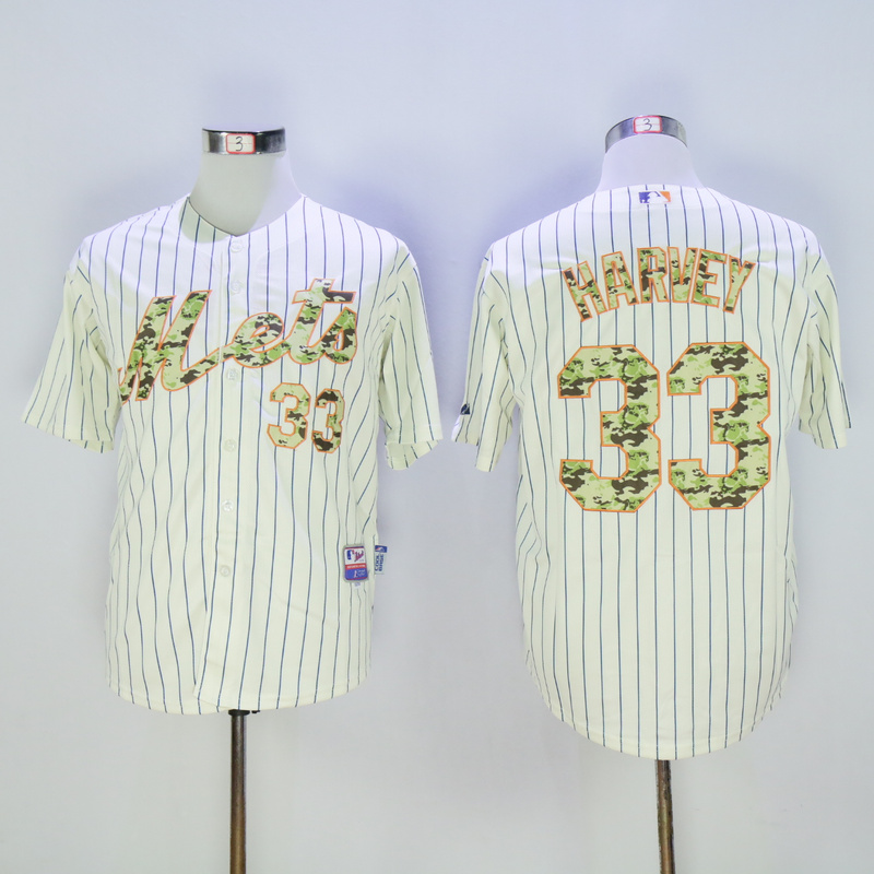 Men New York Mets #33 Harvey White Camo MLB Jerseys